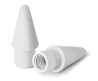 Ołówki - Qiktech Wymienna Końcówka Do Apple Pencil 1 I 2 Generacji Pencil Tips Ipad (Biała) - miniaturka - grafika 1