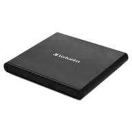 Napędy optyczne - Verbatim DVD Rewriter Slim extern USB2.0 Czarny, incl. data Burning oprogramowanie Mobile 98938 - miniaturka - grafika 1