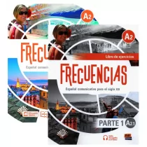 Frecuencias A2.1. Podręcznik i zeszyt ćwiczeń do języka hiszpańskiego - Książki do nauki języka hiszpańskiego - miniaturka - grafika 1
