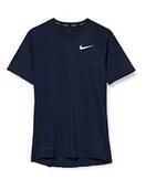 Koszulki męskie - Nike M NP BRT TOP SS koszulka męska, obsydian/obsydian/(biała), M - miniaturka - grafika 1