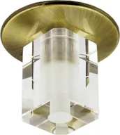 Lampy sufitowe - Candellux Podtynkowa halogenowa OPRAWA sufitowa OCZKO SK-17 2215863 Patyna transparentny - miniaturka - grafika 1