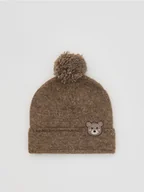 Buciki dla niemowląt - Reserved - Czapka z domieszką wełny - brązowy - miniaturka - grafika 1