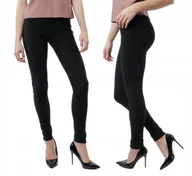 Legginsy - Ciepłe Spodnie Legginsy Rurki Ocieplane 8205 r 5XL - miniaturka - grafika 1