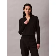 Swetry damskie - Calvin Klein Sweter | Relaxed fit | z dodatkiem wełny - miniaturka - grafika 1