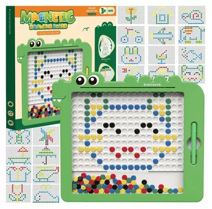 Tablica Magnetyczna Dla Dzieci Montessori Magpad Klocki Magnetyczne + Pisak - Tablice i flipcharty - miniaturka - grafika 1