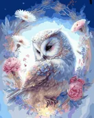 Malowanie po numerach - Malowanie Po Numerach 40X50 Sowa śnieżna - miniaturka - grafika 1