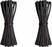 Akcesoria obuwnicze - WOSKOWANE Sznurówki CZARNE Sznurowadła 90 cm ŚREDNIE Okrągłe 3,5 mm G15-88 - miniaturka - grafika 1