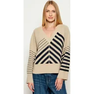 Swetry damskie - BOSS BLACK Wełniany sweter Fudali Modern fit z dodatkiem kaszmiru - miniaturka - grafika 1