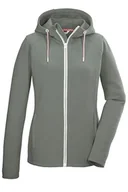 Kurtki damskie - killtec KOS 33 WMN FLX JCKT, kurtka damska Powerstretch z kapturem, jasnooliwkowa, 44, 42851-000 - miniaturka - grafika 1