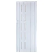 Drzwi wewnętrzne - Drzwi harmonijkowe st5 80 x 201 cm biały - miniaturka - grafika 1