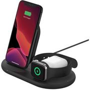 Ładowarki do telefonów - Belkin Ładowarka Wireless 3in1 pad czarna WIZ001vfBK - miniaturka - grafika 1