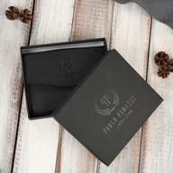 Portfele - Portfel damski mały czarny ze skóry naturalnej Saffiano Paolo Peruzzi T-110-BL - miniaturka - grafika 1