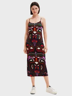 Desigual Sukienka codzienna Marca 22WWVK23 Kolorowy Slim Fit - Sukienki - miniaturka - grafika 1