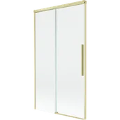 Parawany nawannowe - Mexen Rox parawan nawannowy 2-skrzydłowy rozsuwany 100 x 150 cm, transparent, złoty szczotkowany - 8C9-100-001-55-00 - miniaturka - grafika 1