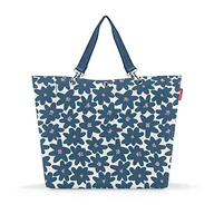 Torebki damskie - reisenthel shopper XL przestronna torba na zakupy i stylowa torebka w jednym, wykonana z wodoodpornego materiału, Stokrotka niebieska, XL, Retro - miniaturka - grafika 1