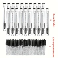 Pędzle do makijażu - TEMU 60 szt. Narzędzie do makijażu Ręczny kucyk do rzęs do kombinacji i przedłużania rzęs, odpowiedni do podróży, pracy i różnych sytuacji, przenośne - miniaturka - grafika 1