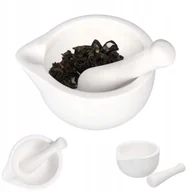Pozostałe akcesoria kuchenne - Moździerz kuchenny z tłuczkiem porcelanowy 10cm - miniaturka - grafika 1