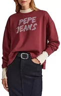 Płaszcze damskie - Pepe Jeans Płaszcz damski Bailey, Czerwony (bordowy), XL - miniaturka - grafika 1