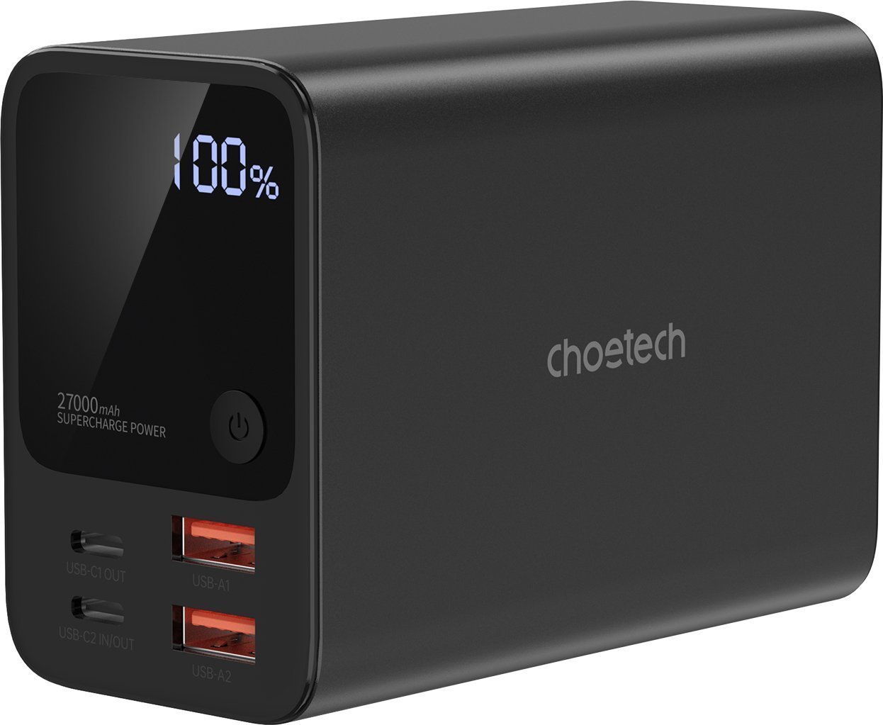 Choetech B635BK 2xUSB-A / 2xUSB-C 27000mAh - czarny
