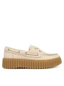 Półbuty damskie - Clarks Półbuty Torhill Boat 26186302 Écru - miniaturka - grafika 1