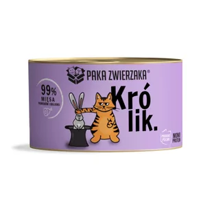 PAKA ZWIERZAKA Karma mokra KOT Królik 200g - Mokra karma dla kotów - miniaturka - grafika 1