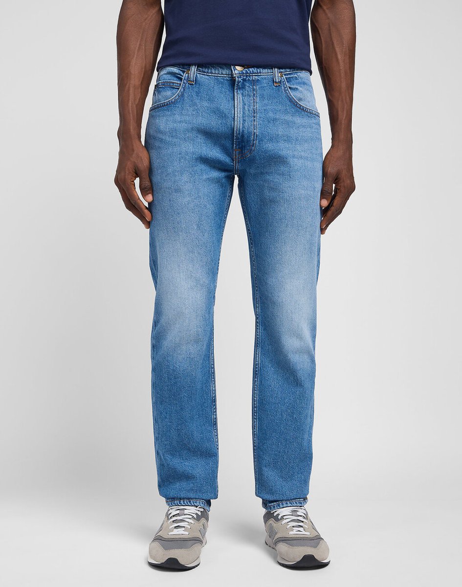 Męskie spodnie jeansowe proste Lee RIDER W31 L32