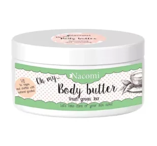 Nacomi Argan Oil&Butter Shea Masło Shea o Zapachu Zielonej Herbaty 100ml - Balsamy i kremy do ciała - miniaturka - grafika 1