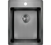 Zlewozmywaki - Deante Olfato Precious ZPO_D10E Stal szlachetna Titanium - miniaturka - grafika 1