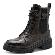 Kozaki damskie - Marco Tozzi Damskie buty Guido Maria Kretschmer 2-85201-45, modne kozaki, Cafe Structure, 37 EU, Cafe Structure, 37 EU - miniaturka - grafika 1