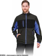 Odzież robocza - Leber&Hollman LH-FMN-P - bluza polarowa - ciemnoszaro-czarno-niebieski L - miniaturka - grafika 1