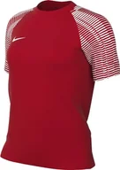 Koszulki i topy damskie - Nike Damski top z krótkim rękawem W Nk Df Academy JSY Ss, University Red/White/White, FZ4887-657, L - miniaturka - grafika 1