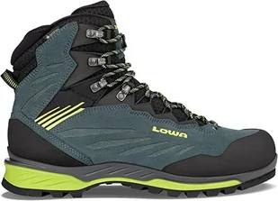Buty trekkingowe męskie Lowa CADIN GTX II MID steel blue/lime gore-tex zimowe wodoodporne (210095 9701) - Buty trekkingowe męskie - miniaturka - grafika 1