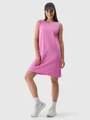 Sukienki - 4F Sukienka w kolorze różowym - miniaturka - grafika 1