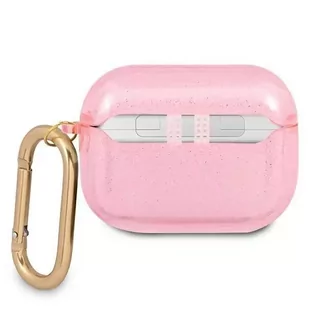 Guess GUAPUCG4GP AirPods Pro cover różowy/pink Glitter Collection - Akcesoria do słuchawek - miniaturka - grafika 2