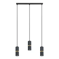 Lampy sufitowe - Ines lampa wisząca 3xGU10 czarna K-5241 - miniaturka - grafika 1