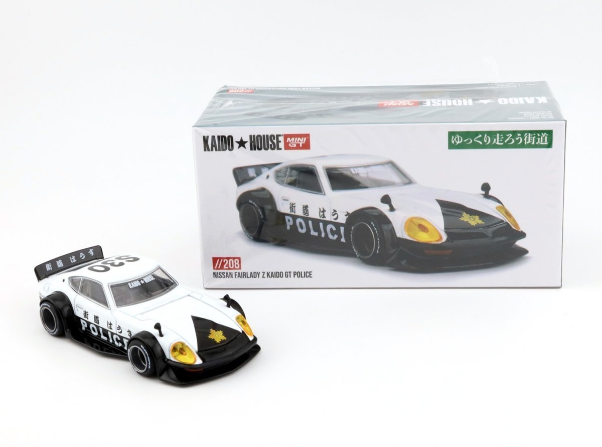 MINI GT Kaido House 208 Nissan Fairlady Z Kaido GT Police Mini GT KHMG208