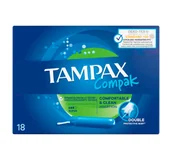 Tampony - Tampax Compak Super Tampony 18 sztuk - miniaturka - grafika 1