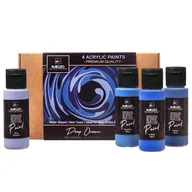 Pozostałe akcesoria malarskie - Nakleo farby akrylowe - 4x60ml - Deep Ocean AKC-PTS-003 - miniaturka - grafika 1