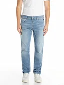 Spodnie męskie - Replay Dżinsy - Regular fit - w kolorze błękitnym - miniaturka - grafika 1