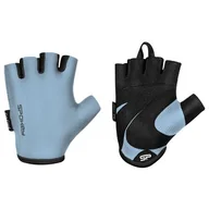 Rękawice do ćwiczeń - Rękawice fitness SPOKEY Lady fit ( S) Czarno-niebieski - miniaturka - grafika 1