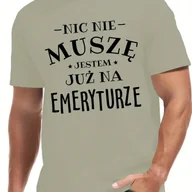 Koszulki męskie - TEMU Męska letnia koszulka z polskim napisem - "Nie Jestem Na Emeryturze" - Biała, krótki rękaw, okrągły dekolt, lekka i oddychająca, stylowy - miniaturka - grafika 1
