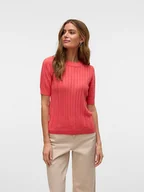 Swetry damskie - Vero Moda Sweter w kolorze koralowym - miniaturka - grafika 1