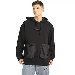 adidas Męska bluza z kapturem R.y.v. Q4, czarna, XS - Bluzy męskie - miniaturka - grafika 1