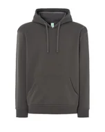 Bluzy męskie - Bluza dresowa  męska z kapturem kolor grafitowy roz.XXL - miniaturka - grafika 1