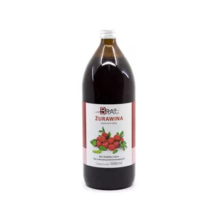 Sok z żurawiny 1000ml - Brat.pl - Soki i napoje niegazowane - miniaturka - grafika 1