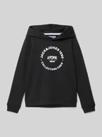 Bluzy dla chłopców - Bluza z kapturem i nadrukiem z logo model ‘SIMON’ - miniaturka - grafika 1