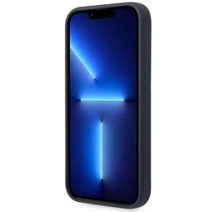Etui BMW BMHMP14LSILNA iPhone 14 Pro 6,1" granatowy/navy Silicone Metal Logo MagSafe - Etui i futerały do telefonów - miniaturka - grafika 5