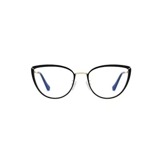 Okulary korekcyjne, oprawki, szkła - Okulary kocie do komputera damskie z filtrem BLUE Light zerówki 2583 - grafika 1