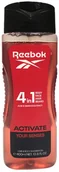 Żele pod prysznic dla mężczyzn - REEBOK Activate Your Senses 4w1 Żel pod prysznic męski 400 ml - miniaturka - grafika 1