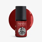Lakiery hybrydowe - NEESS Lakier hybrydowy One Step 3in1 Wiśnia w Lakierze 4 ml - miniaturka - grafika 1